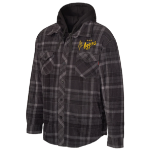 Aggies Tough Duck Plaid Sherpa-Lined Hooded Jacket