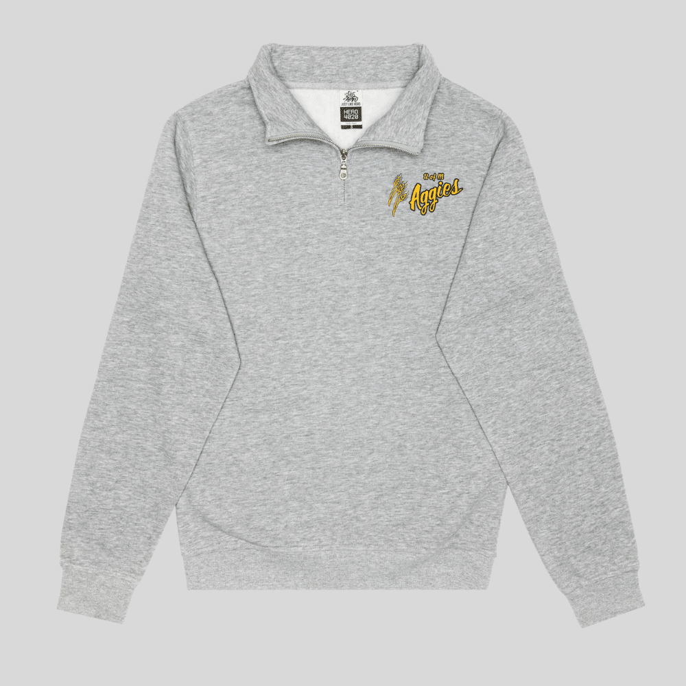 Aggies Embroidered Quarter-Zip Sweater - Image 3