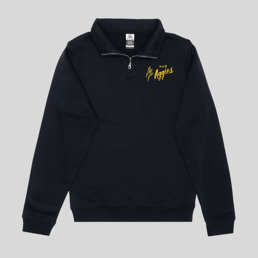 Aggies Embroidered Quarter-Zip Sweater - Image 4