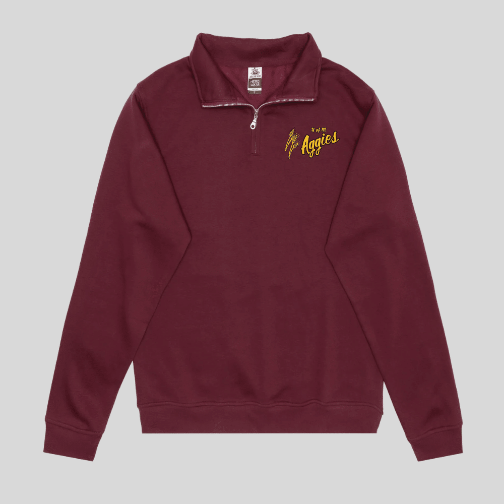 Aggies Embroidered Quarter-Zip Sweater - Image 5