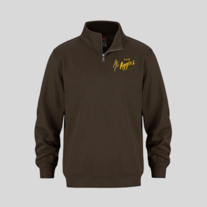 Aggies Embroidered Quarter-Zip Sweater