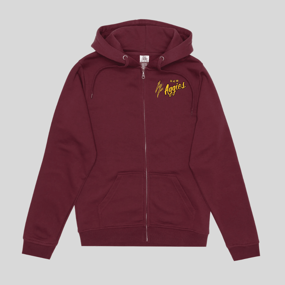 Aggies Embroidered Full-Zip Hoodie - Image 4