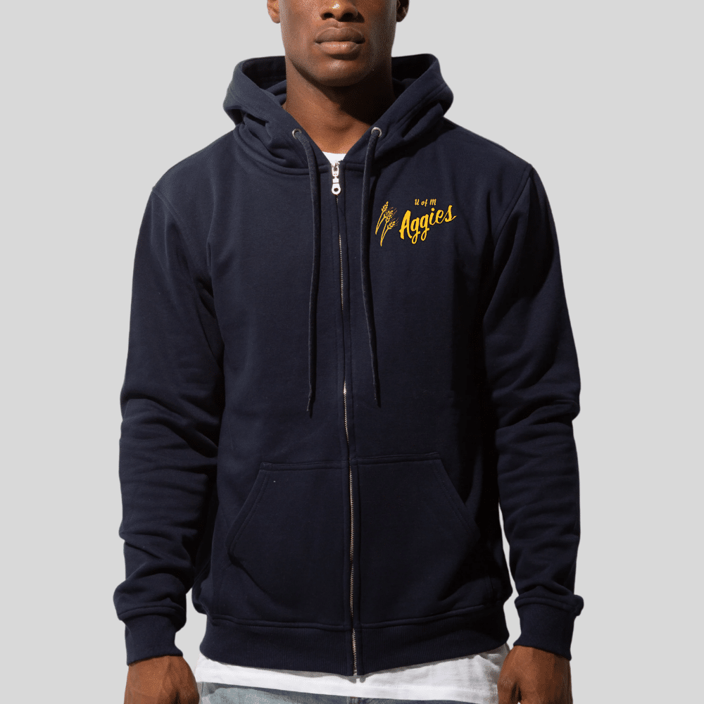 Aggies Embroidered Full-Zip Hoodie - Image 7
