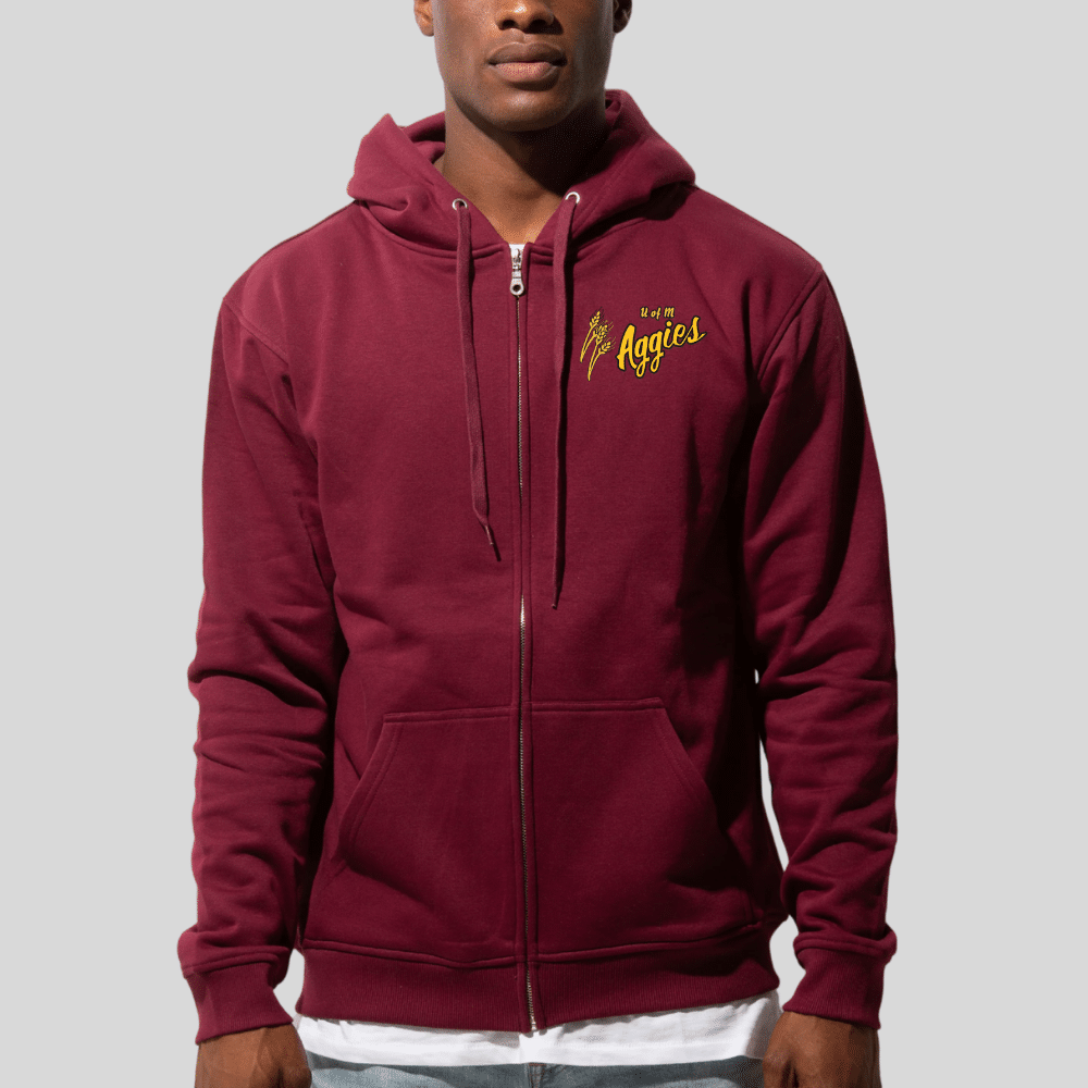 Aggies Embroidered Full-Zip Hoodie - Image 8