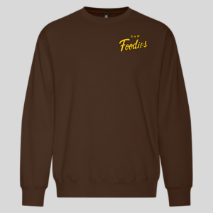 Foodies Embroidered Crewneck Sweater