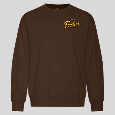 Foodies Embroidered Crewneck Sweater