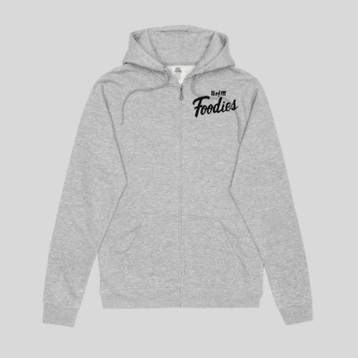 Foodies Embroidered Full-Zip Hoodie