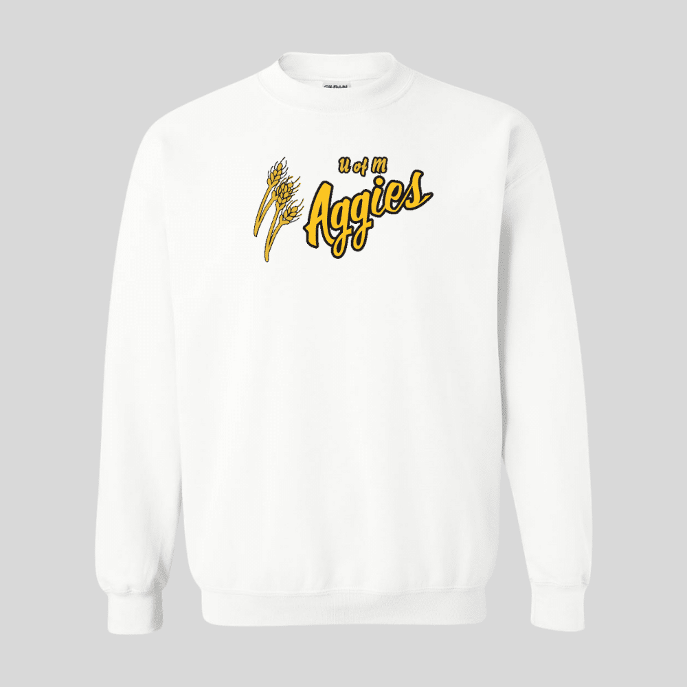 Aggies Screenprint Gildan Crewneck - Image 3